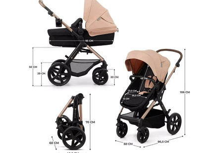 Kinderkraft Moov 2 3-in-1 Travel System - Beige