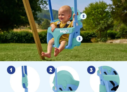 TP Forest Wooden Single Swing with Bluey Quadpod
