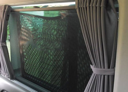 For VW Caddy Window Curtains Eco-Line Black | Camper Van Curtains | Van-X