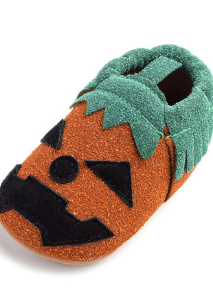 Baby Girls Boys Halloween Pumpkin Cosplay Slip-on Shoes Soft First Walking Children Canvas Shoes Kids Girls Walking Shoes