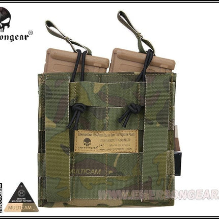 EMERSON 5.56 & Pistol Double Open Top Magazine Pouch Multicam Tropic