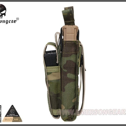 EMERSON 5.56 & Pistol Double Open Top Magazine Pouch Multicam Tropic