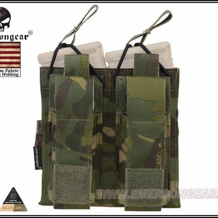 EMERSON 5.56 & Pistol Double Open Top Magazine Pouch Multicam Tropic