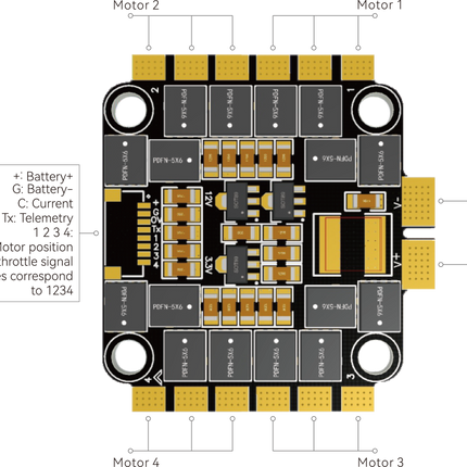 T-Motor Velox F7 SE+V70A SE 8S Flight Stack