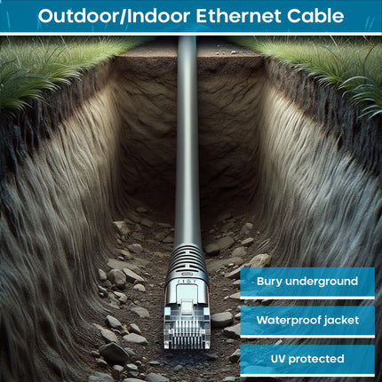 Maplin Outdoor External RJ45 CAT6 PoE Ethernet Cable
