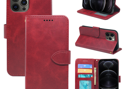 iPhone 14 Series Book Flip Case Leather Wallet