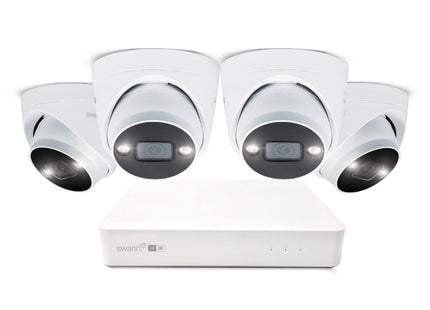 Swann AdvancedX 5MP 1TB 8-Channel Wired NVR CCTV with 4 Dome Camera Kit