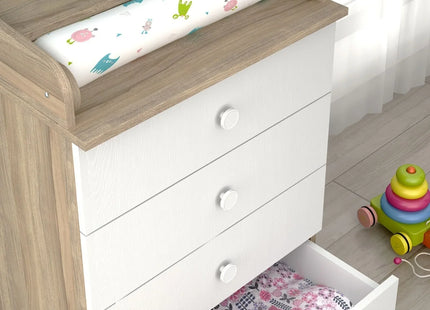 Shefa Kids 600 Changing Dressers - Elm/White