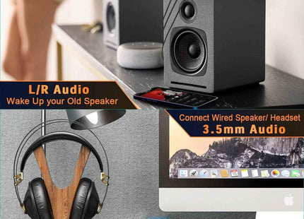 Bluetooth Transmitter & Receiver 3.5mm Jack For TV PC Car Provides Quality Sound
