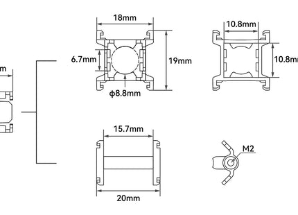BetaFPV Shock-absorbing Camera Mount for O4 Air Unit