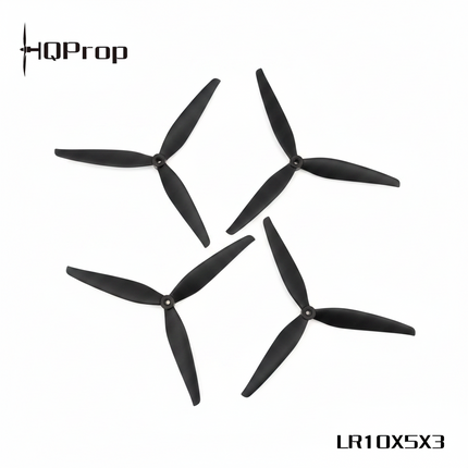 HQProp LR10X5X3 (2CW+2CCW) Black-Glass Fiber Reinforced Nylon