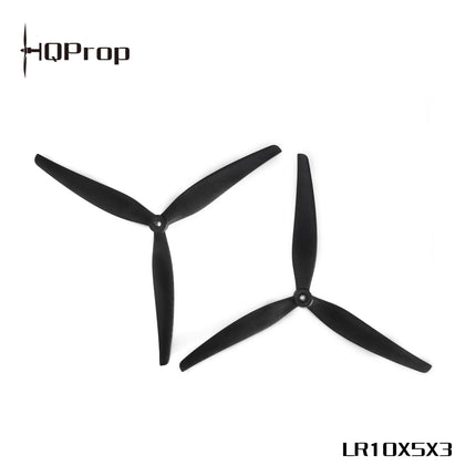 HQProp LR10X5X3 (2CW+2CCW) Black-Glass Fiber Reinforced Nylon