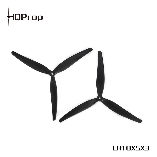 HQProp LR10X5X3 (2CW+2CCW) Black-Glass Fiber Reinforced Nylon