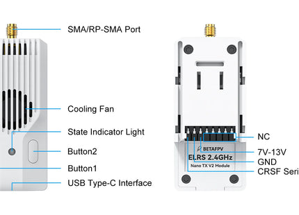 BetaFPV ELRS Nano TX V2 Module
