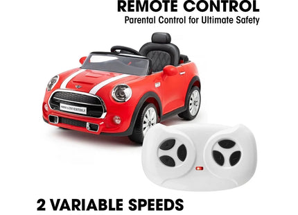 Xootz Mini Cooper Convertible 12V Electric Ride On - Red