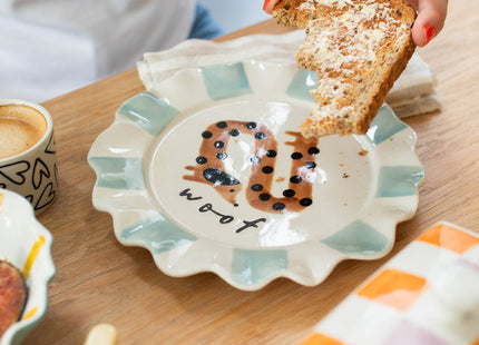 Woof Sausage Dog Plate
