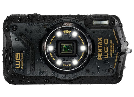 Pentax WG-8 20MP 5x Zoom Tough Compact Camera - Black