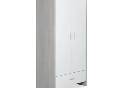 Ickle Bubba Pembrey Wardrobe - Ash Grey & White