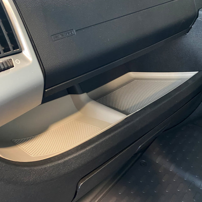 For Fiat Ducato RAM ProMaster Lower Dashboard Rubber Mats (Light Grey)