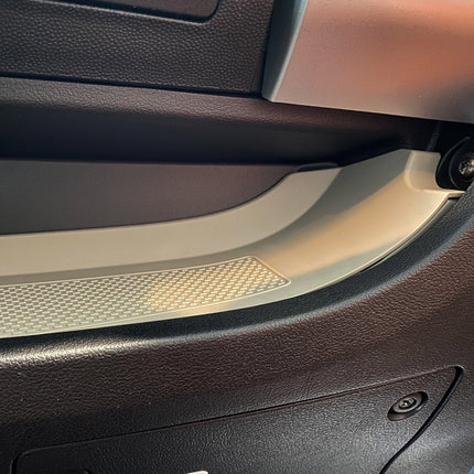 For Fiat Ducato RAM ProMaster Lower Dashboard Rubber Mats (Light Grey)