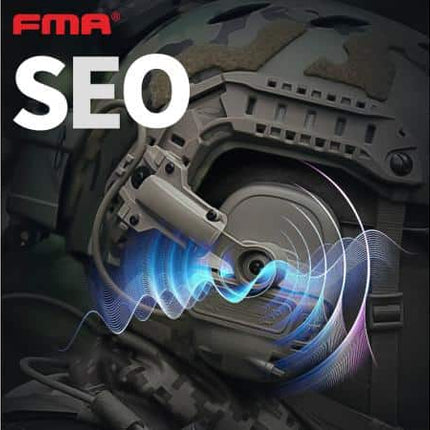 FMA-FCS Falcon Ears Tactical Communication Headset STD (Black / Tan)