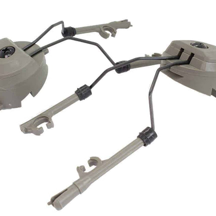 FMA PT Headset and Helmet Rail Adapter Set - OD Green