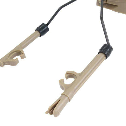 FMA PT Headset and Helmet Rail Adapter Set - Tan