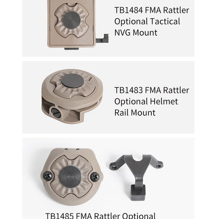 FMA Rattler Stalk Helmet Light System - Dark Earth