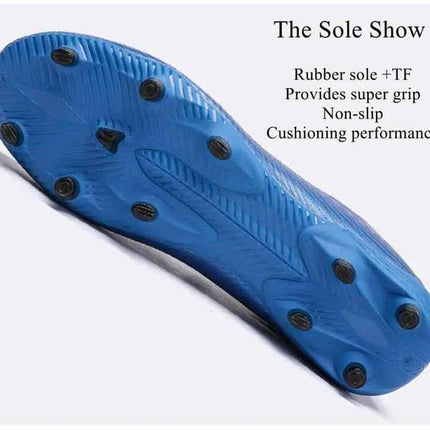 Football Boots Men Kids Adults TF/FG Ultralight Playing Field Train Soccer Shoes Low cut Cleats