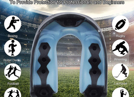 Football Mouth Guard Adult Youth Sports Mouthguard with Strap 4 Pack Multisport