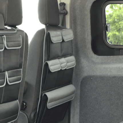 For Ford Transit Custom Campervan Leatherette Captain’s Back Seat Organiser | Van-X