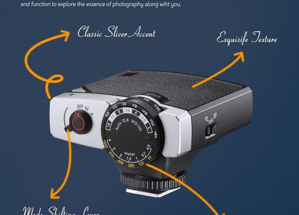 Godox Lux Junior Retro Camera Flash 6000K±200K Compatible Canon Nikon