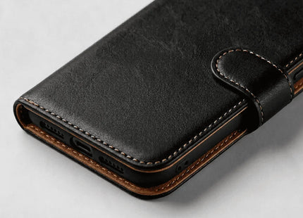 Google Pixel 7 Book Flip Case Leather Wallet with Magnetic Closure