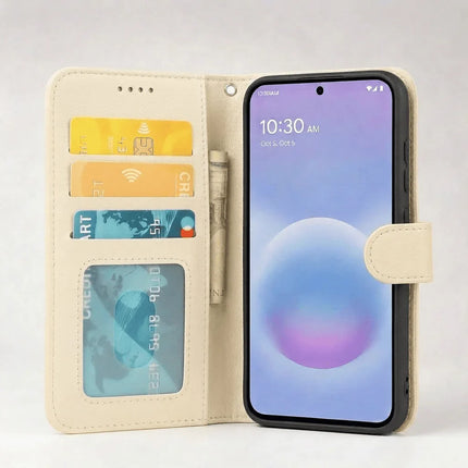 Google Pixel 7 Pro Book Flip Case Leather Wallet