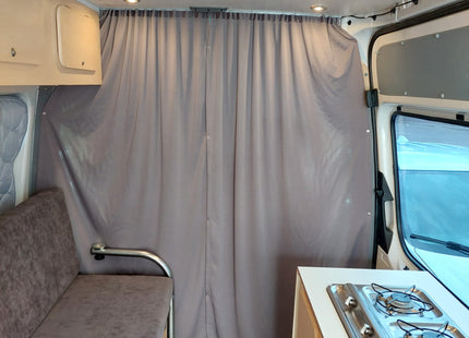 For Mercedes Dodge Sprinter Cab Divider Curtain Kit with Rail Premium Quality - Van-X