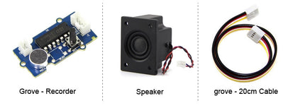 Grove Recorder v2.0 (ISD1820PY) with Loudspeaker/Volume Amplifier (NS8002)