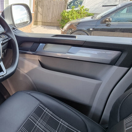 For VW Transporter T6 RHD Lower Dash Trim Gun Metal Grey – Interior Styling Accessories