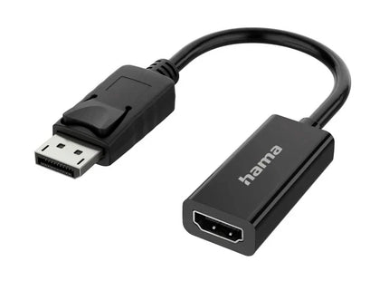 Hama DisplayPort to HDMI Video Adapter, 4K UHD (DP Plug to HDMI Socket)