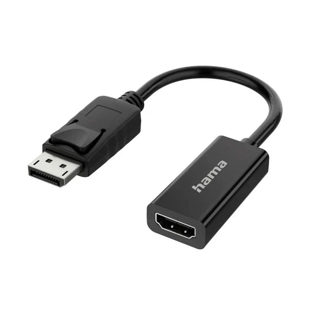 Hama DisplayPort to HDMI Video Adapter, 4K UHD (DP Plug to HDMI Socket)
