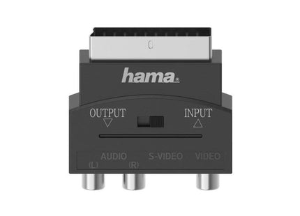 Hama Scart Plug Video Adapter, S-VHS Socket / 3 RCA Sockets