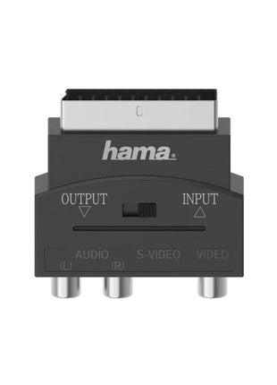 Hama Scart Plug Video Adapter, S-VHS Socket / 3 RCA Sockets