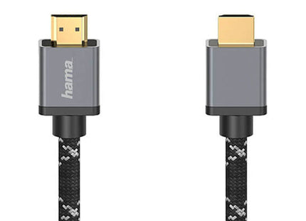 Hama Aluminium 8K Ultra-HD HDMI Cable, Fibre Braided, 3m