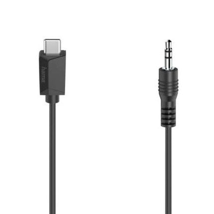 Hama USB Type-C Male to 3.5mm Jack Male Audio Adapter Cable, 0.75 Metre