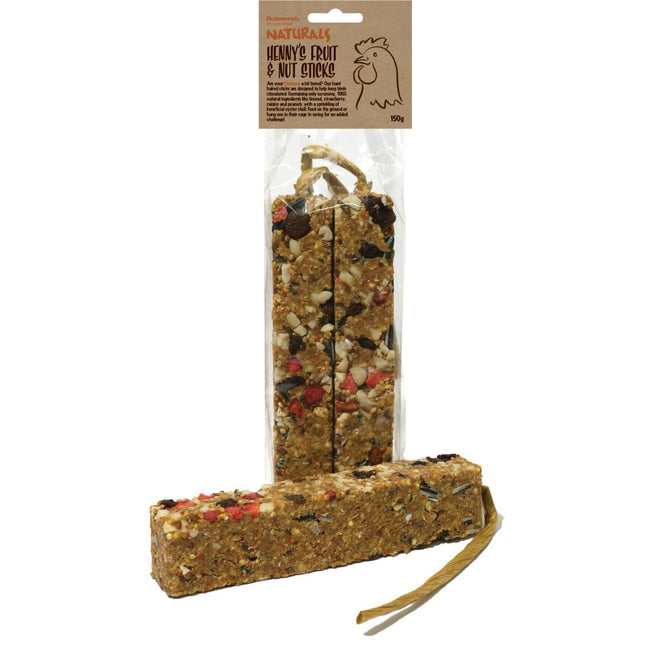 HENNY'S FRUIT & NUT STICKs X2 150G