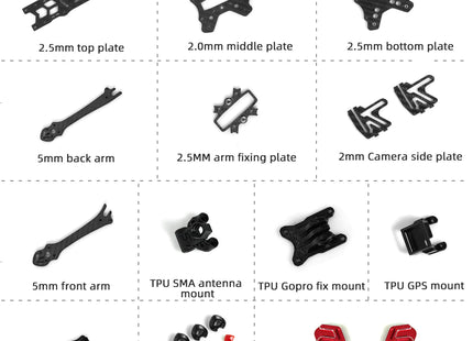 HGLRC Sector D5 Freestyle FPV Frame