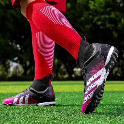 High Ankle Football Boots — Men's Indoor Soccer Shoes