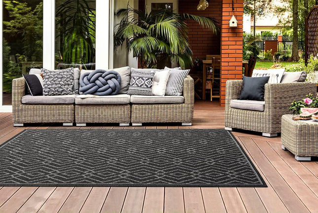 HomeArt Outdoor Rug Easy-Cleaning 80x150 cm UV & Weather-Resistant