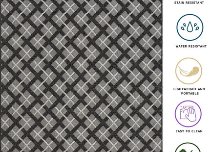 Indoor Outdoor Area Rug 80x150cm Easy Clean Floor Carpet HomeArt Garden Patio