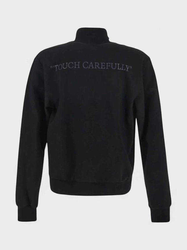 Quote Wool Slim Tracktop Black
