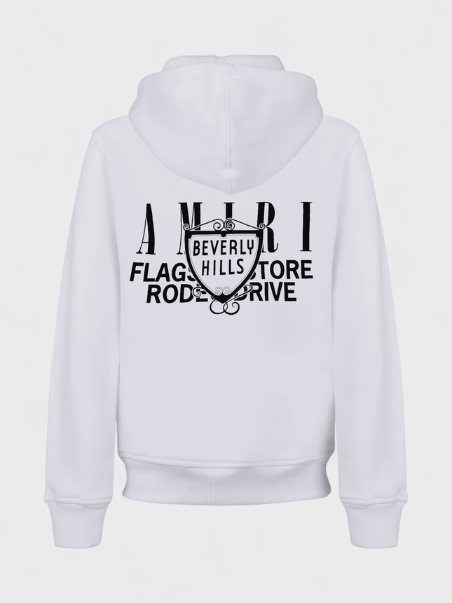 Amiri Xo Beverly Hills Hoodie White